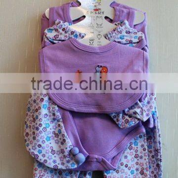 Wholessale Fashion Baby Printed Clothing Set 100% Cotton New Born 8 Pcs Set 8TB1-49 photo-3