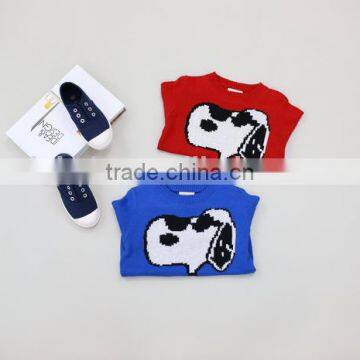 Tide Brand Children 's Clothing Girls Winter Simple Pure Cotton Sweater Pullover of Single Wholesale photo-2