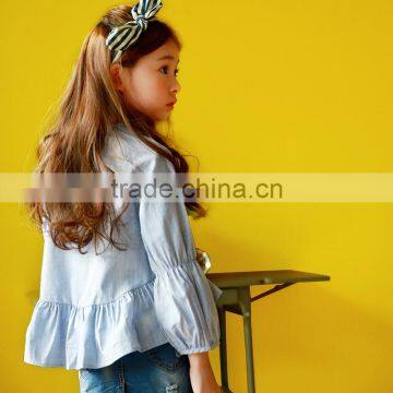 S17607A Fashion Tops Tees Cotton Blouse Child Casual Clothes photo-4