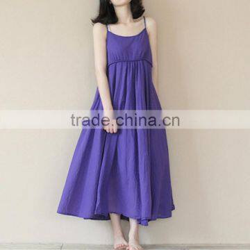 Z&M Lady Fashion Dress White Dress Linne Dress photo-6