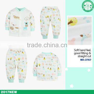 100% Cotton Long Sleeve Children Boy Wear Sets With 2pcs Baby Boy Clothes