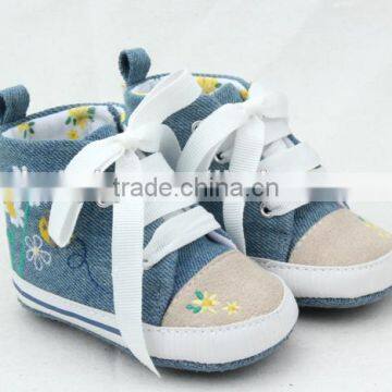 Top Quality Anti-skid Infant Boy Canvas Cotton Soft Toddler Shoes Pre-walker Sport Shoes photo-4
