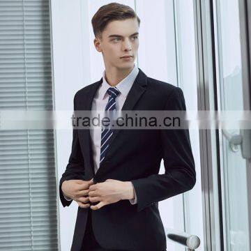 Black Two Buttons Design for Man Wedding Suits Coat Pant Men Suit photo-3