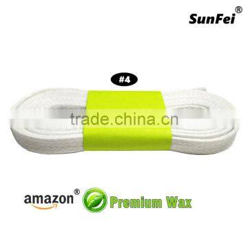 Recycle Waxed Flat Cotton Leather Accessories for All Court-Cross Shoes - All Size - 7-10mm Width - Accept Custom - Brown photo-2