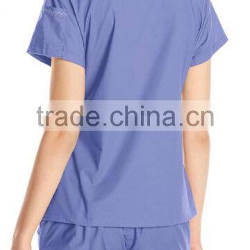 Women's V-neck Scrub Top With Closure Hospital Uniform photo-6