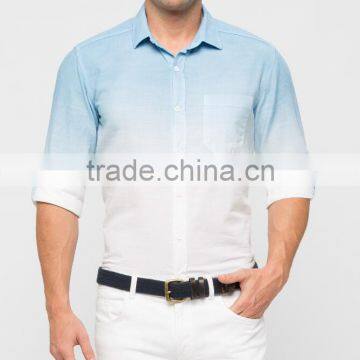 Wholesale Button Down Shirts Men Cotton Slim Fit Men Casual Dress Shirt