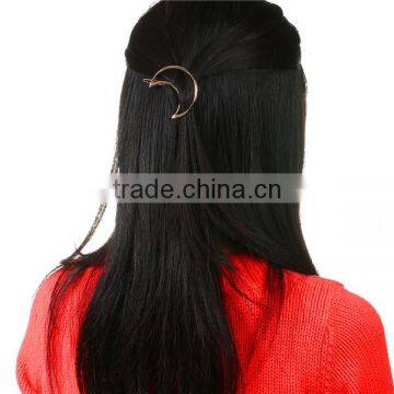 Zinc Based Alloy Hair Clips Findings Moon Gold Plated 62mm x 54mm photo-3