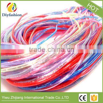 High Quality DIY Round Hollow Knit Plastic PVC Scoubidou Strings photo-2