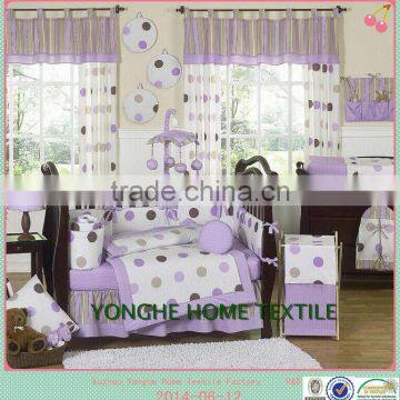 Natrual 100%Modal Printed 5 Pieces Baby Crib Bedding Set
