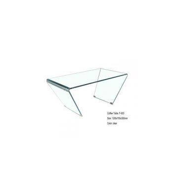 F-003 clear coffee table