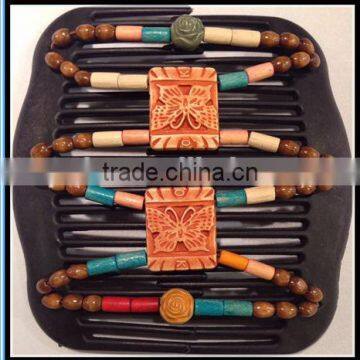 2016 Newest Design Korean Style Shining Crystal Beads Magic Hair Comb for Promotional Gifts photo-1