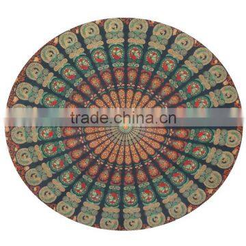 2017 Rajasthani Cotton Mandala Round Tapestry