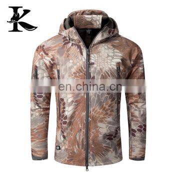 Custom Design Military Hooded Softshell Jacket for Men photo-5