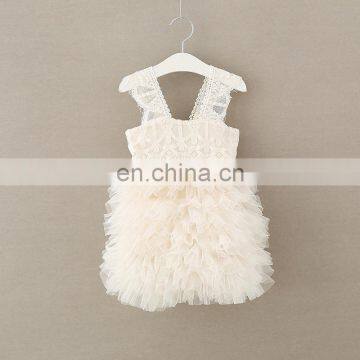 Ivory Lace Cake Smash Dress Rustic Slip Baby Baptism Dress Birthday Outfit