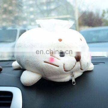 Cute Sea Lion Plush Car Tissue Box