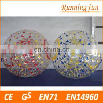 Cheap price!! Top quality 0.8mm/1.0mm PVC/TPU inflatable zorb ball,brighton zorbing, inflatable zorb ball track