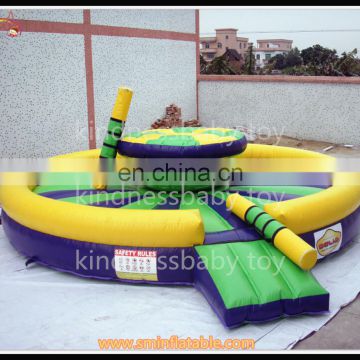 Crazy Game inflatable wipeout last man standing,inflatable eliminator mechanical rodeo game for sale