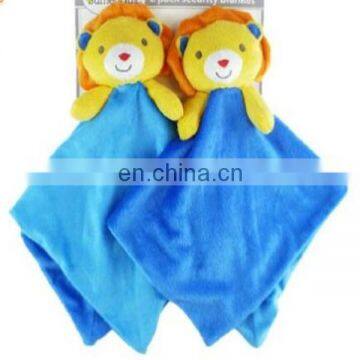 Plush stuffed Animal griffe and lion Blankets plush animal head blanket ,high quality Lovely Animal Toy Baby Blanket