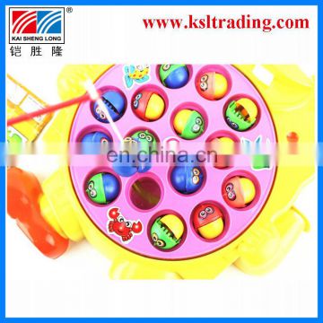 battery operated revolving fishing toy,children kids plastic fishing game