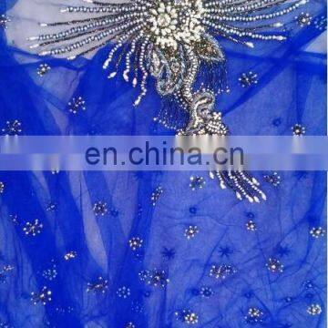 Hand Made Indian French Lace With Beaded and Stone 2015 Fashion D.No.1 photo-6