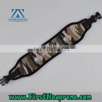 Camouflage Fabric 5mm Thickness Neoprene Camera Strap Lanyard