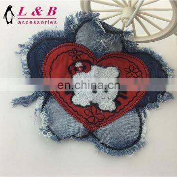 New Design Wholesale Towel Embroidery Patch With Denim photo-4