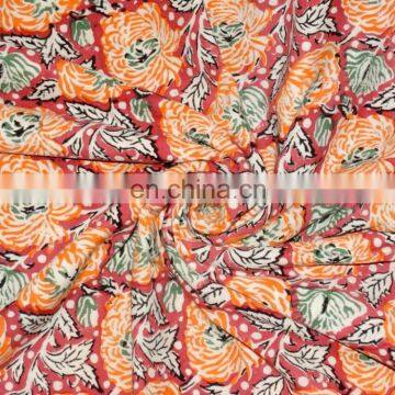 Cotton Hand Block Print Sewing Indian Fabric Material Cotton Print photo-4