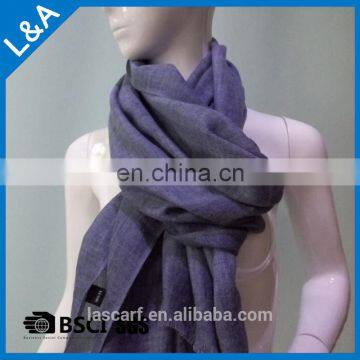 Retro Style Women's Wool Scarf Blue