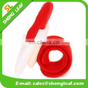 Wholesale Plush Slap Bandled X-mas Slap Bracelet Fashion Party Christmas Bracelet Kids Hot Sale Christmas Bracelet photo-6