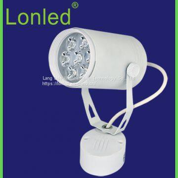 LED Track Spotlight Aluminum Case Black / White Case 12W High Power photo-4