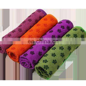 Wholesale Custom Microfiber Non Slip Silicon Hot organic yoga towel