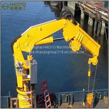 Knuckle Marine Deck Engine Lifting Crane for Sale Price