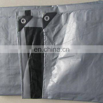 10*16 Heavy Duty Sliver/Black Poly PE Tarp