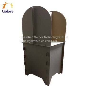 Corrugated Cardboard Polling Booth for 2019 Election photo-4