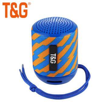 TG129 mini portable wireless speaker with bass sound quality fabric bluetooth speaker supported OEM