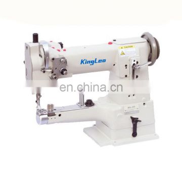 Single needle cylinder unison feed lockstitch leather sewing machine