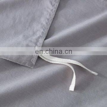 London Bedding Gray Pure Plaid Full Queen 100% Cotton Duvet Cover Set With Zipper photo-4