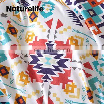 Wholesale Queen Size 100% Polyester Bohemia Printing Complete Bedsheets Bedding Set photo-4