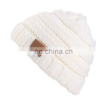 Cute Cozy Chunky Winter Soft Knitted  Baby Hats Fashion Warm Baby Beanies