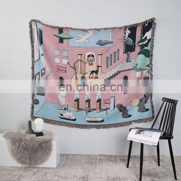 China Supplier Original Design Style Beach Towel Woven Tapestry photo-2