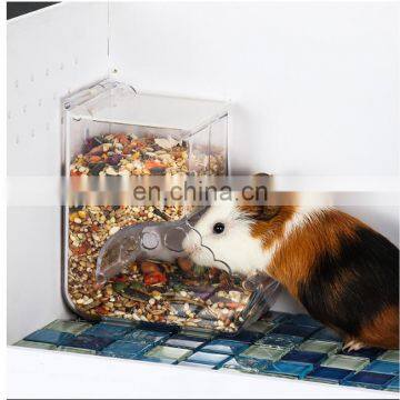 HQP-H03 HongQiang Acrylic Plastic Hamster Hedgehog Automatic Feeder for small pets