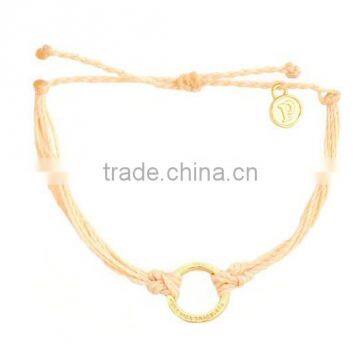 new fashion fashion rings with matching bracelets wax cord string knot bracelet with gold ring