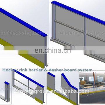 hockey rink barrier,synthetic ice arena,plastic barrier boards