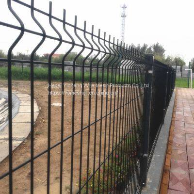 Cheap Galvanized Pvc Coated Security 3D Curved Garden Folding Fence Panel photo-3