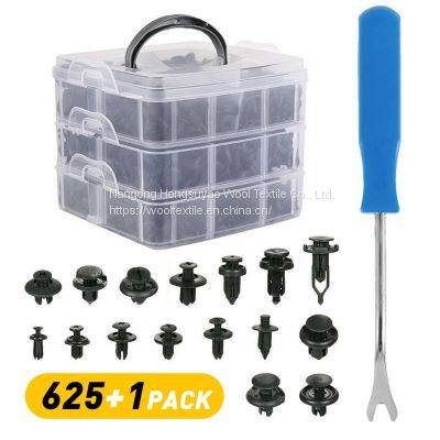 5mm-10mm Hole Fitting Size Car Door Panel Clip Heat Insulation Cotton Leaf Panel Fasteners Screw Kit Set Tool photo-2