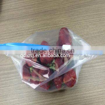 supermarket promotional laminated plastic slider bag with hanger