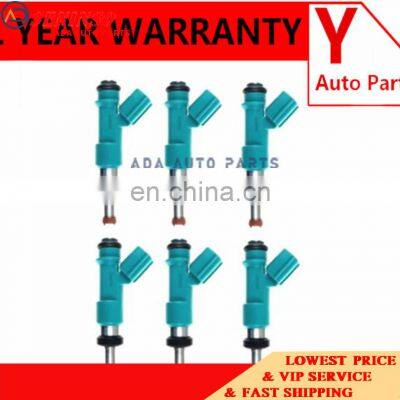 6PCS Engine Fuel Injector 12 Holes 23209-0P010 23209-31090 For Camry Highlander 3.5 2GR Egnine 2010-2017 232090P010