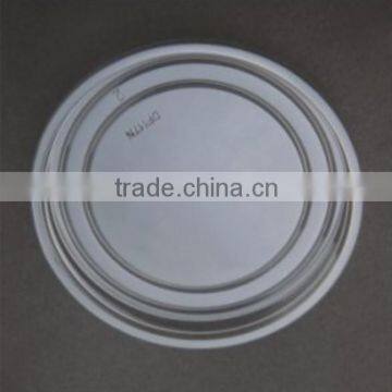 117mm clear PET flat lid