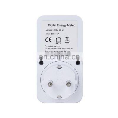 Household Power Meter Measuring Outlet Plug in Socket Usage Monitor US/UK/EU/AU Plug Electric Power Meter With LCD Screen photo-4