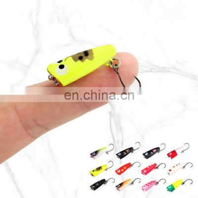 New 27mm/1.5g Mini Hard Plastic Fishing Floating Baits High Quality simulation fish skin Popper fishing lures